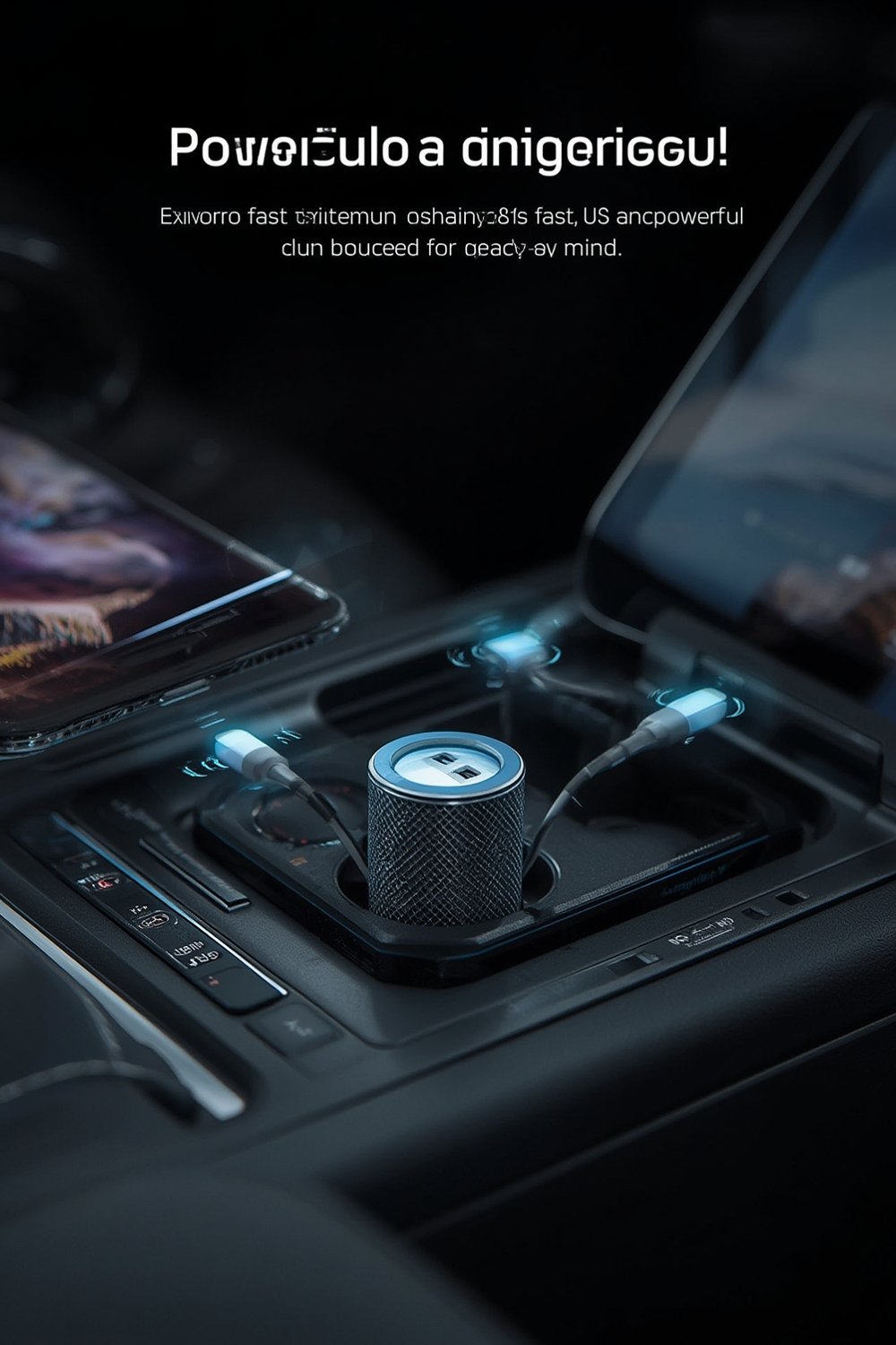 car charger in action