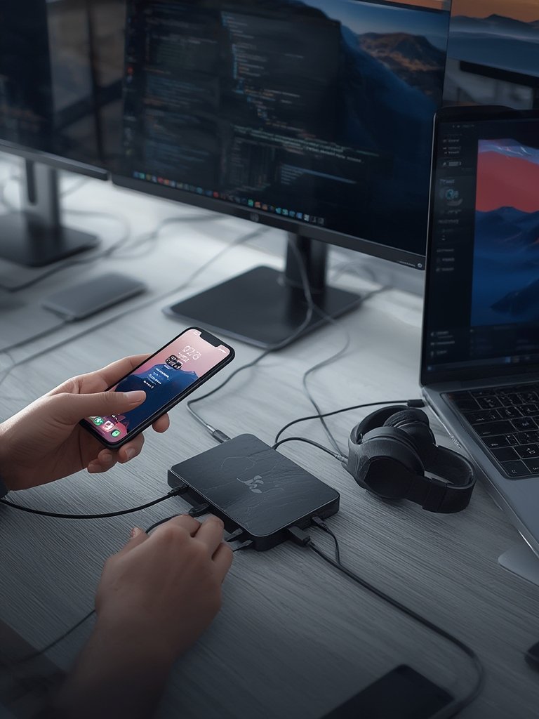 usb docking in action